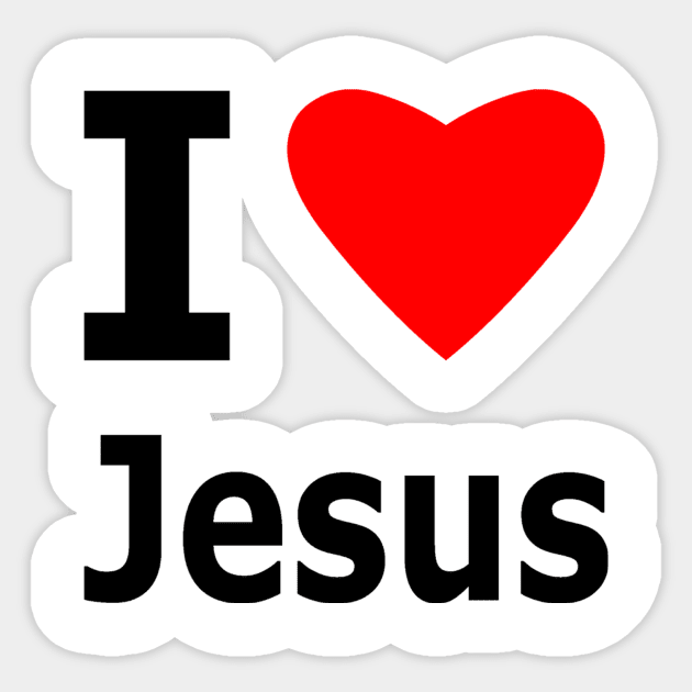 I Love Jesus Sticker by sweetsixty